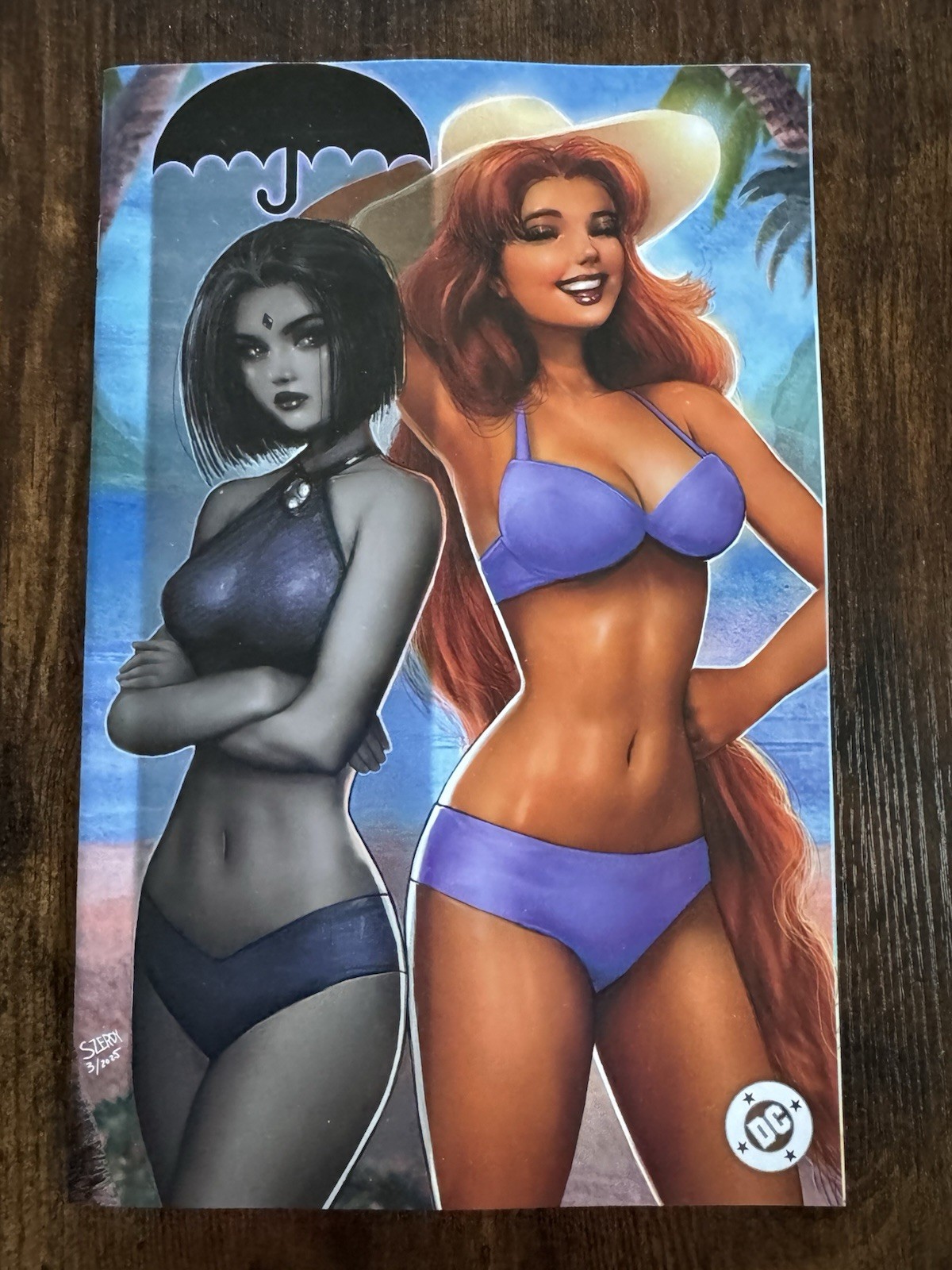 Gnorts Illustrated Swimsuit Edition, Nathan Szerdy Variant Raven Starfire w/COA