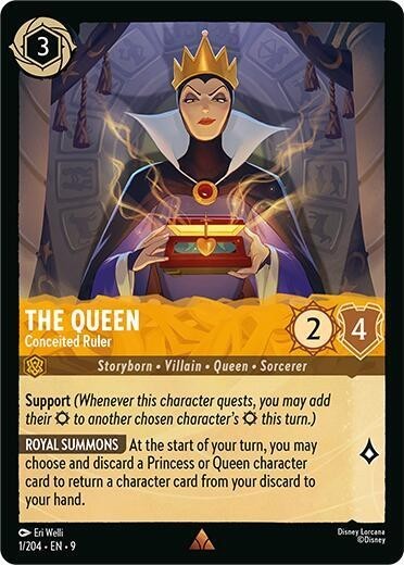DISNEY LORCANA FABLED FOIL RARE CARDS