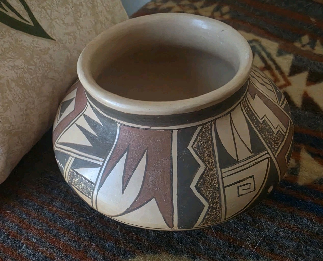 Lillian Namingha Hopi Pottery Corn Clan Signed