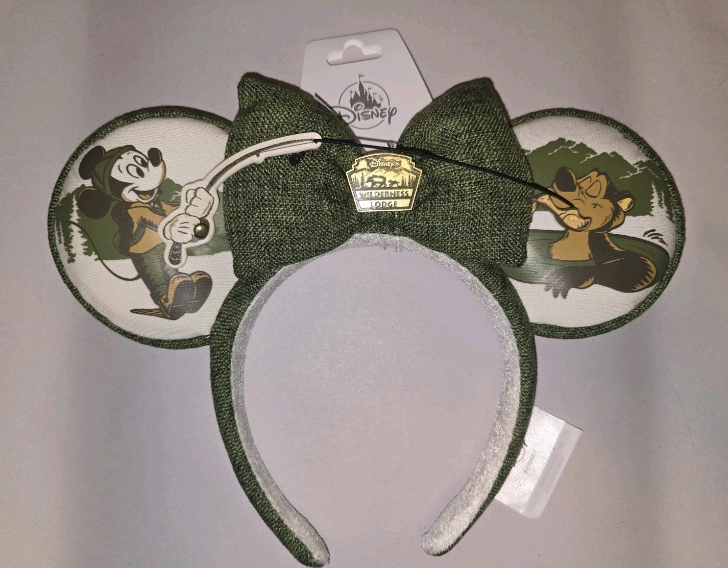 NEW Disney Parks WDW Wilderness Lodge Resort Mickey Mouse Humphrey Ears Headband