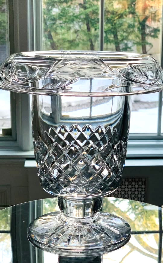 Vintage Royal Brierley (England) Turnover Pedestal Vase; Exceptional