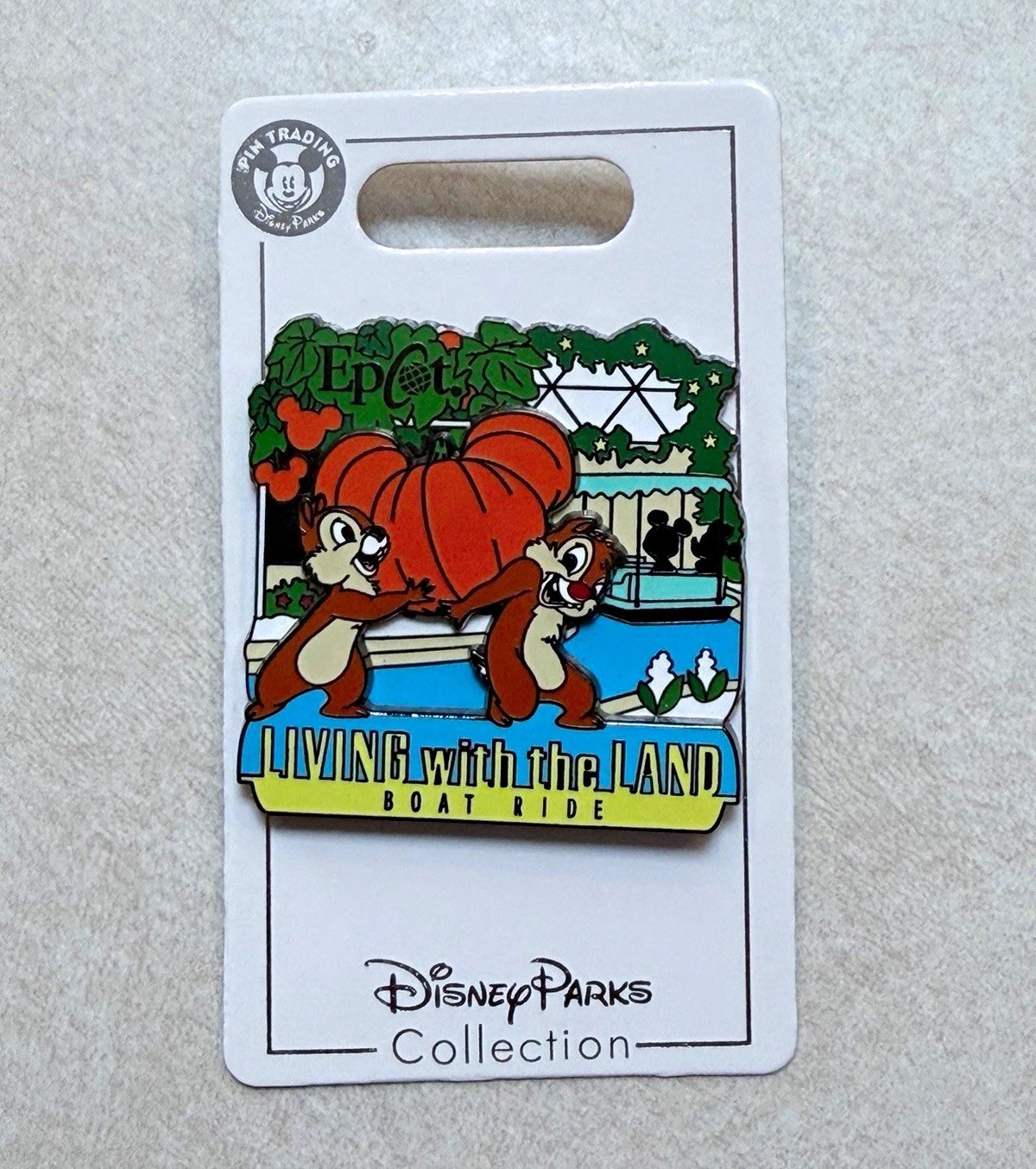 Rare WDW Chip & Dale EPCOT Living With the Land Boat Ride Exclusive 2011 Pin