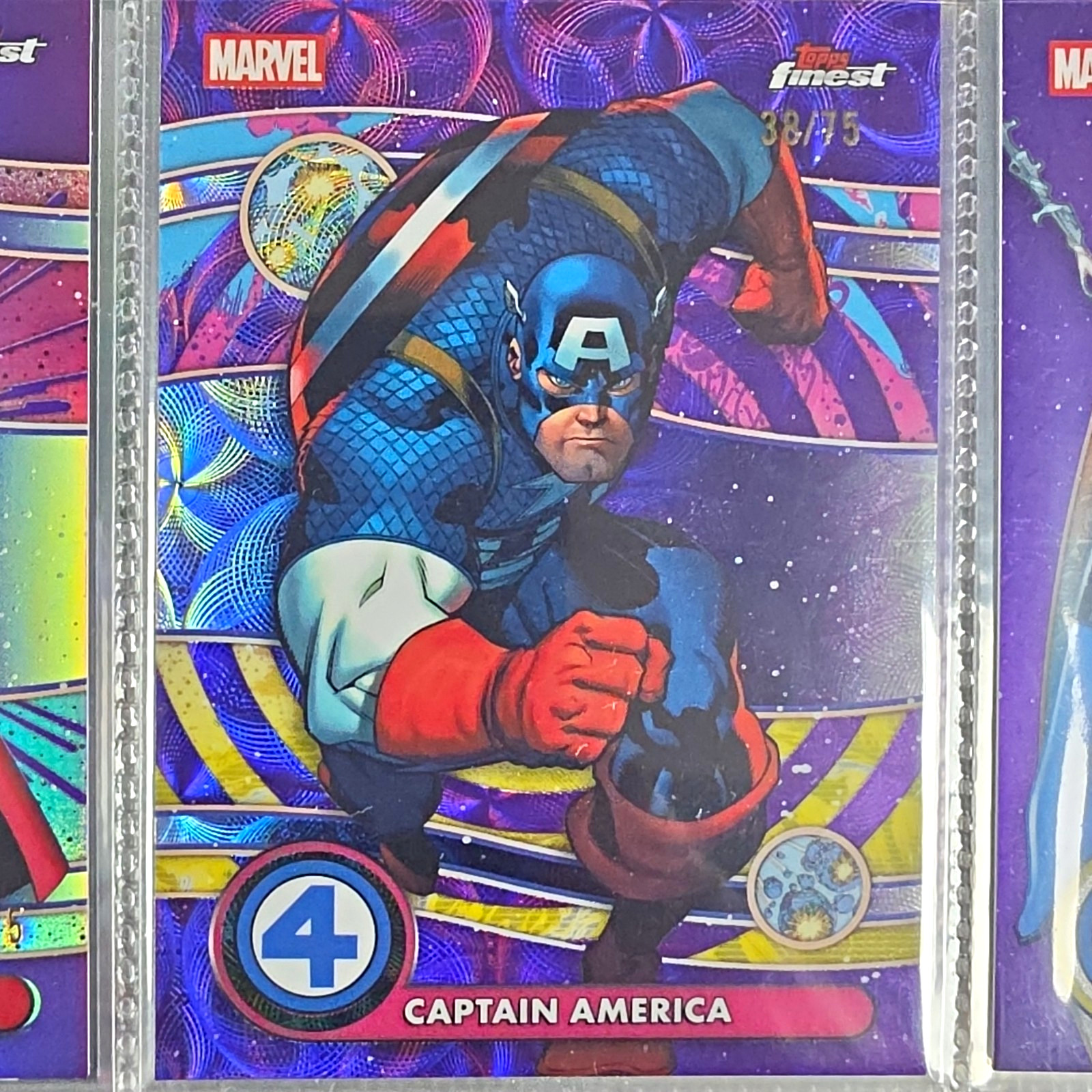 Topps 2024 Finest Marvel Captain America Negative Zone NZ-020 38/75