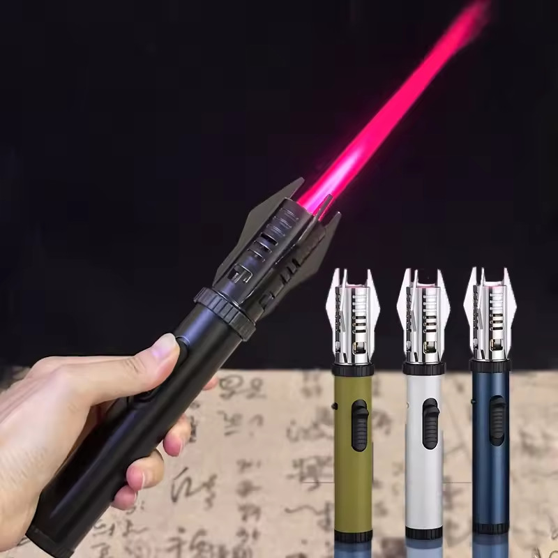 Planet Lightsaber Torch Lighter Windproof Jet Flame Butane Metal Lighter for BBQ