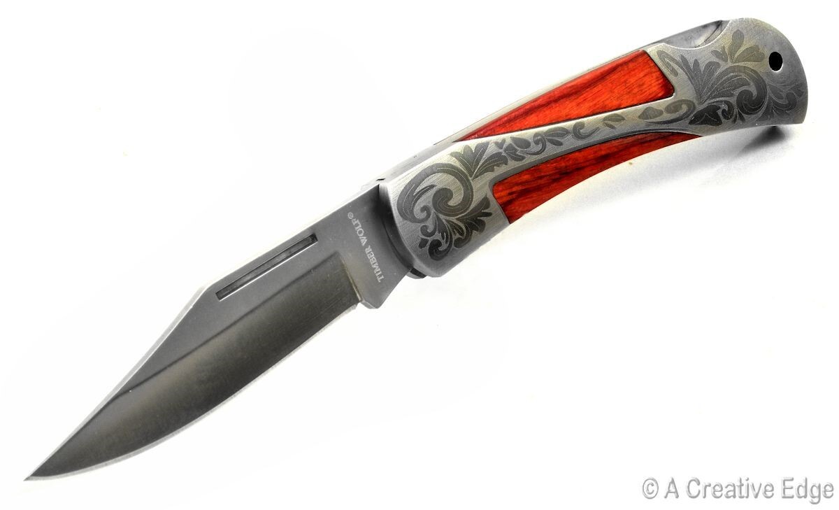 Timber Wolf Gentleman's All Purpose Hardwood Single Blade Folding Pocket Knife