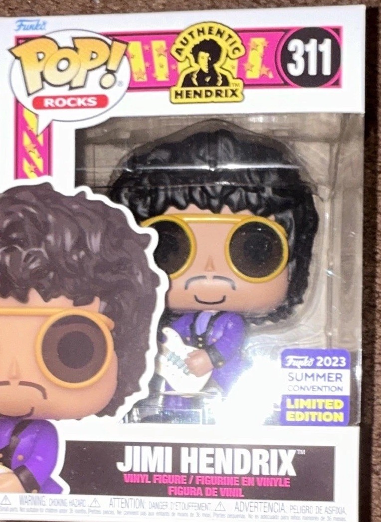 Funko Pop Rocks Jimi Hendrix #311 Limited Edition Exclusive 2023 Summer Con