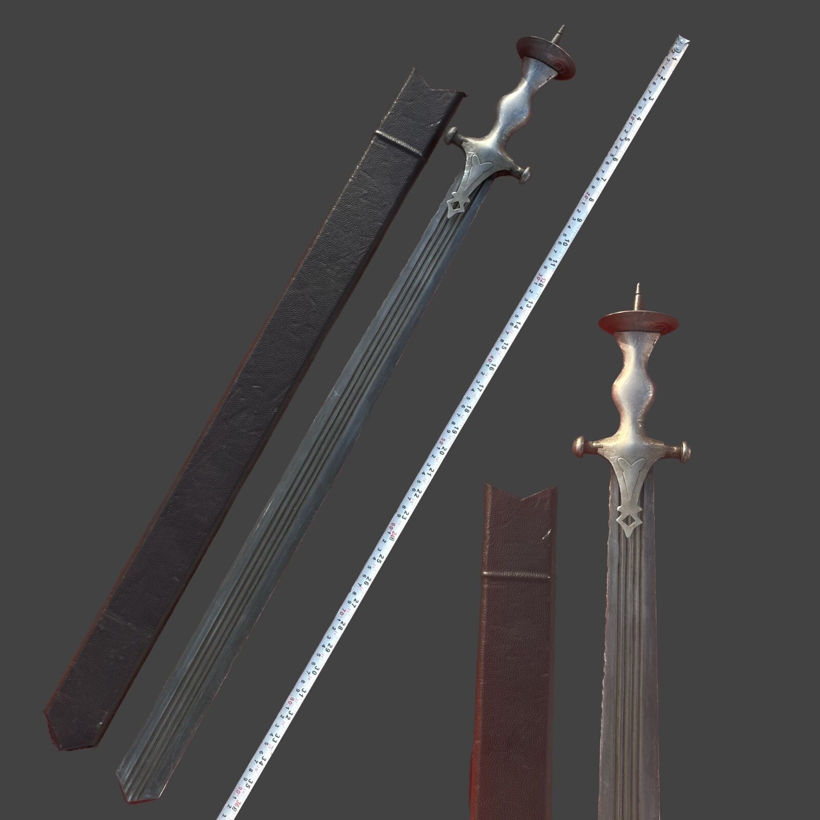 Battle Ready Vintage Wootz Steel Blade , Punjabi Indian Traditional Khanda Sword