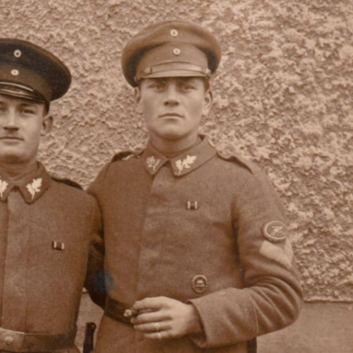 Post WWI German Freikorps Machine Gun Wound Badge RPPC Real Photo Postcard