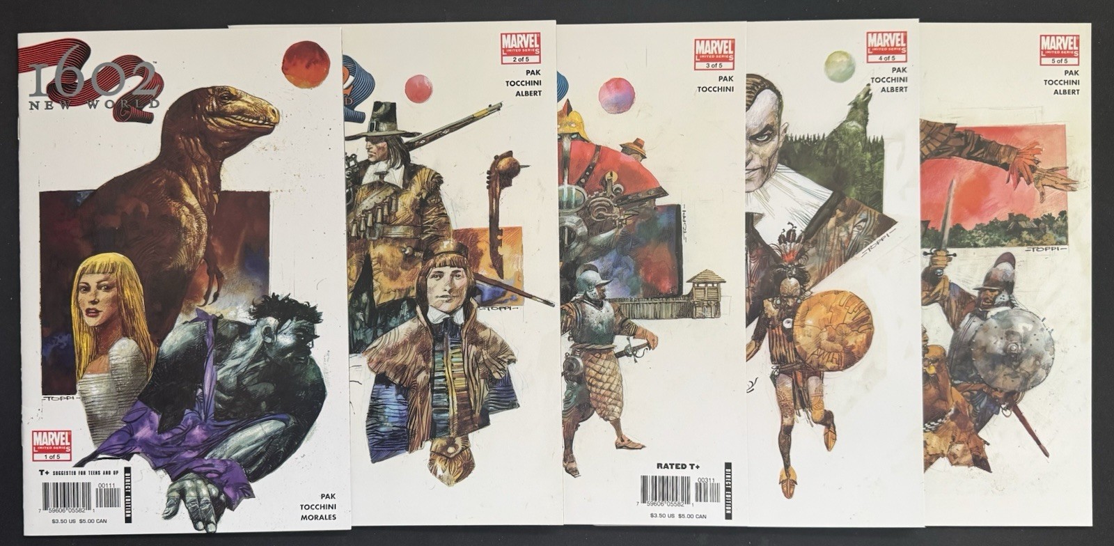 Marvel:  1602- New World Vol. 1 (2005) #1-5 Complete Set 