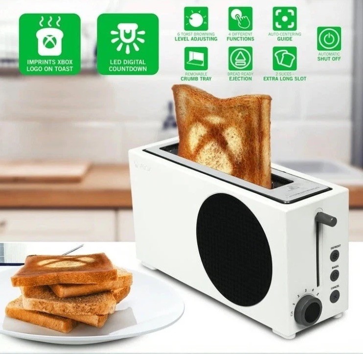 NIB LIMITED EDITION XBOX Series S Toaster 2 Slice XBOX Logo Toast SAME DAY SHIP
