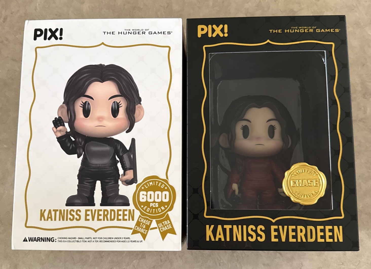THRILLJOY PIX The Hunger Games KATNISS EVERDEEN CHASE Vinyl Figure RED OUTFIT