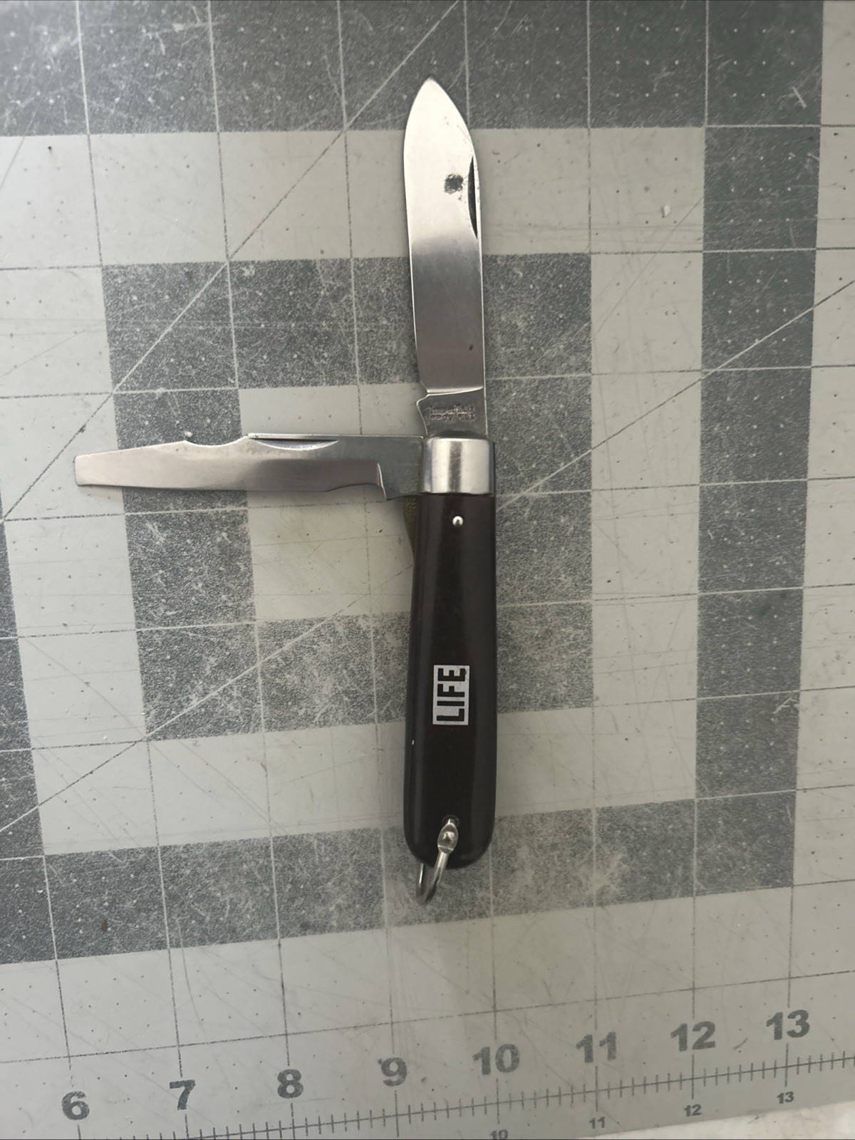 Vintage IMPERIAL PROV. USA Electricians Knife 2 Blade Folding Knife Tool LIFE