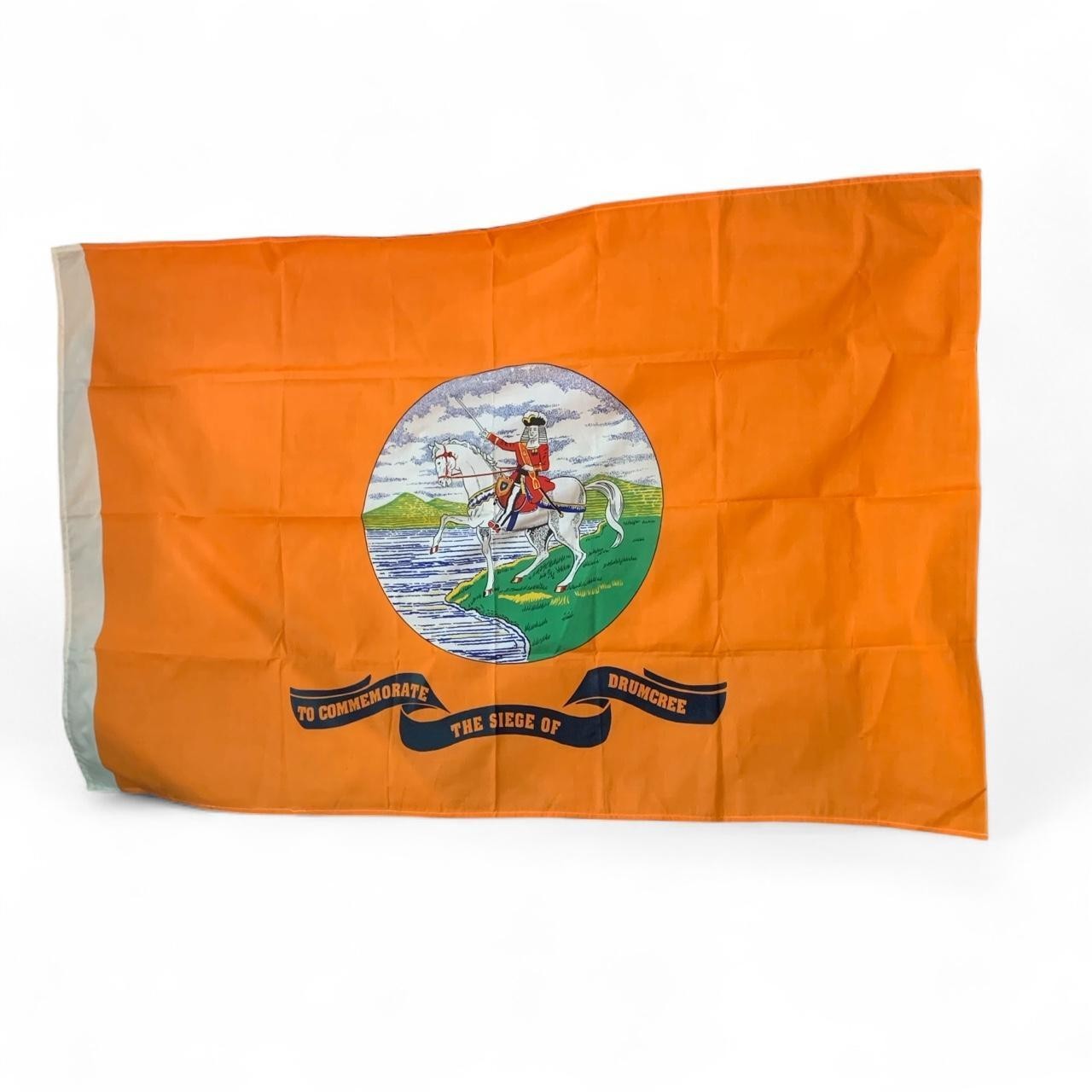 VTG 1990s Era Drumcree Commemorative Orange Flag Northern Ireland Banner 32 x 52