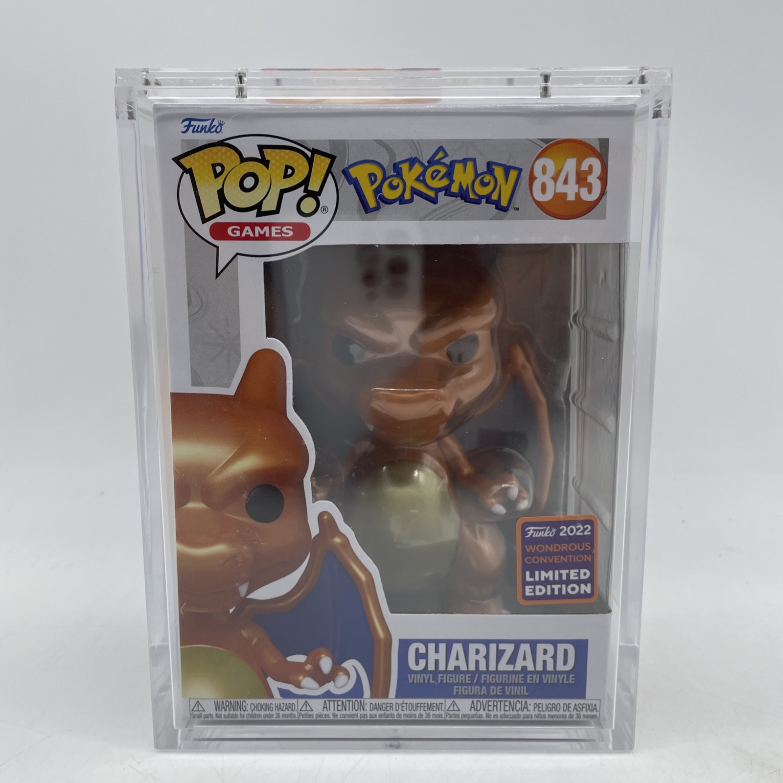 2022 Wondrous Convention Unreleased Metallic Charizard With PopArmor GRAIL