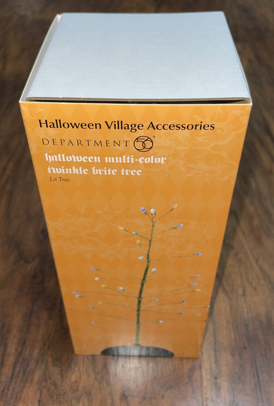 Dept 56 Halloween Purple Twinkle Brite Tree 53273 Halloween Village Accessories