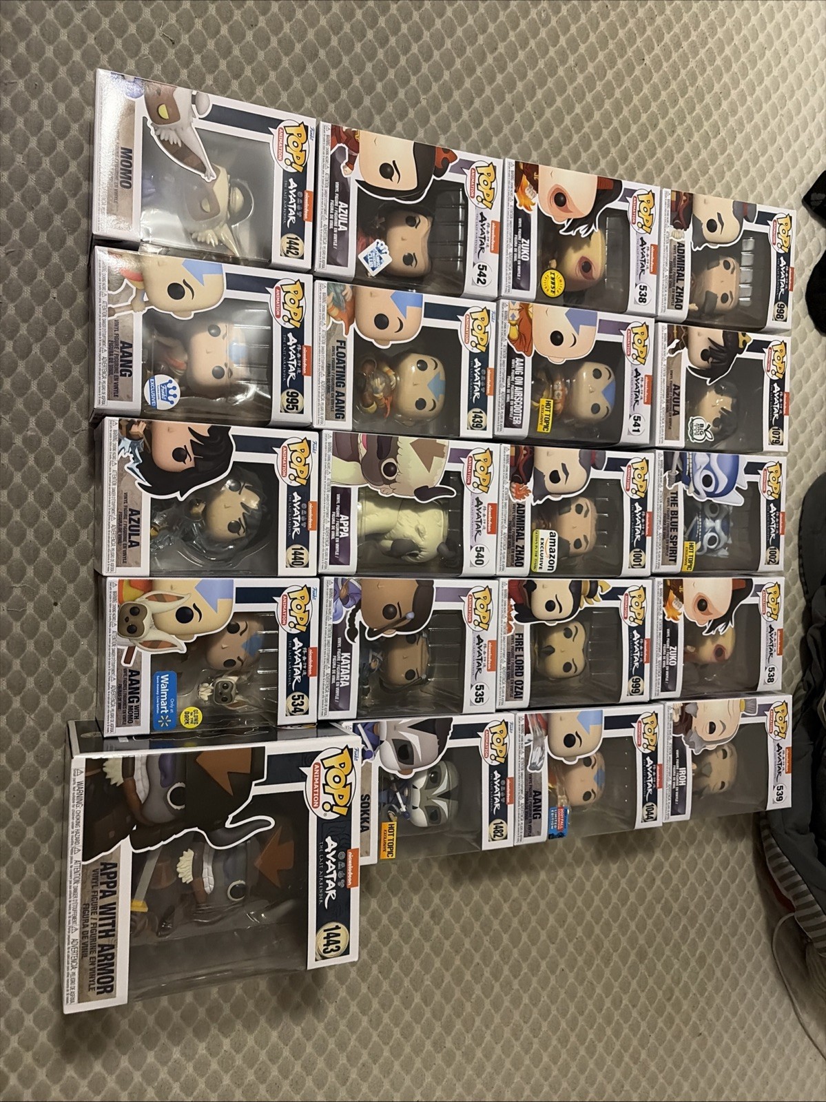 avatar the last airbender funko pop lot