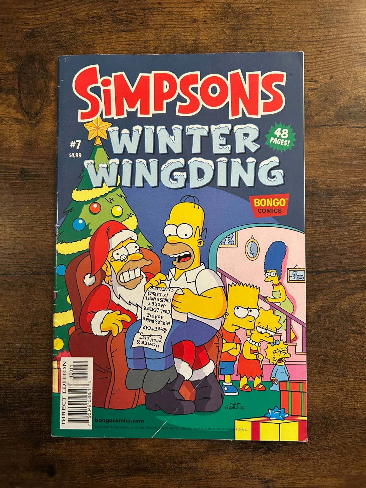 Simpsons Winter Wingding #7 Bongo Comics 5.0 VG/FN Rare