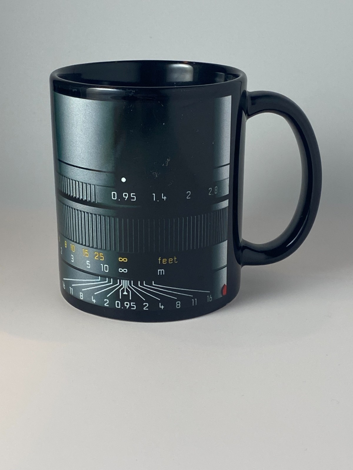 Camera Lens Coffee Mug Black Photography Novelty Cup | 11oz | Orca Coating