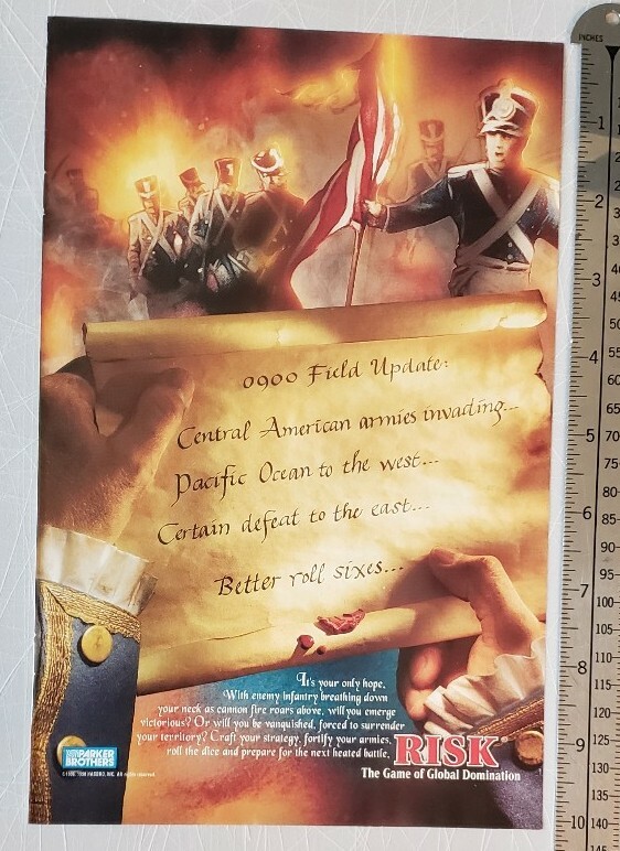 Risk The Game Of Global Domination Print Advertisement 