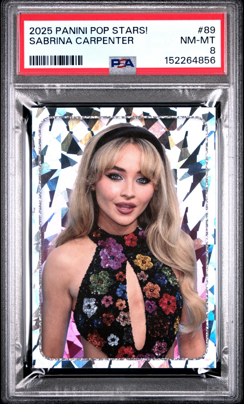 2025 PANINI POP STARS #89 SABRINA CARPENTER PSA 8 NM-MT
