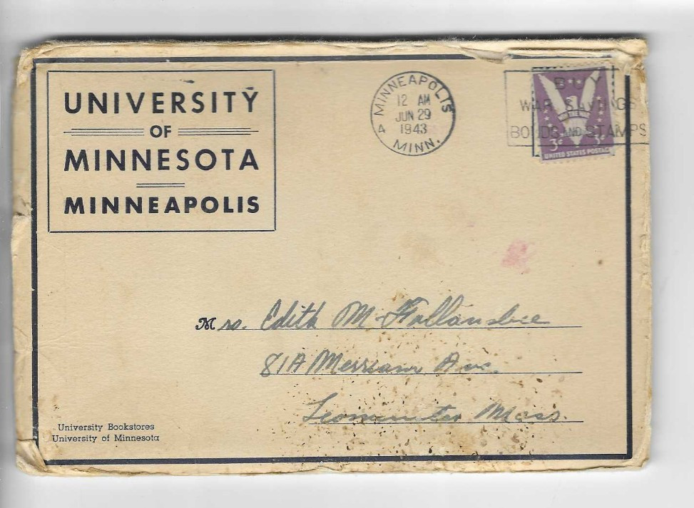 VINTAGE-POSTCARD FOLDER-UNIVERSITY OF MINNESOTA-MINNEAPOLIS, MINNESOTA