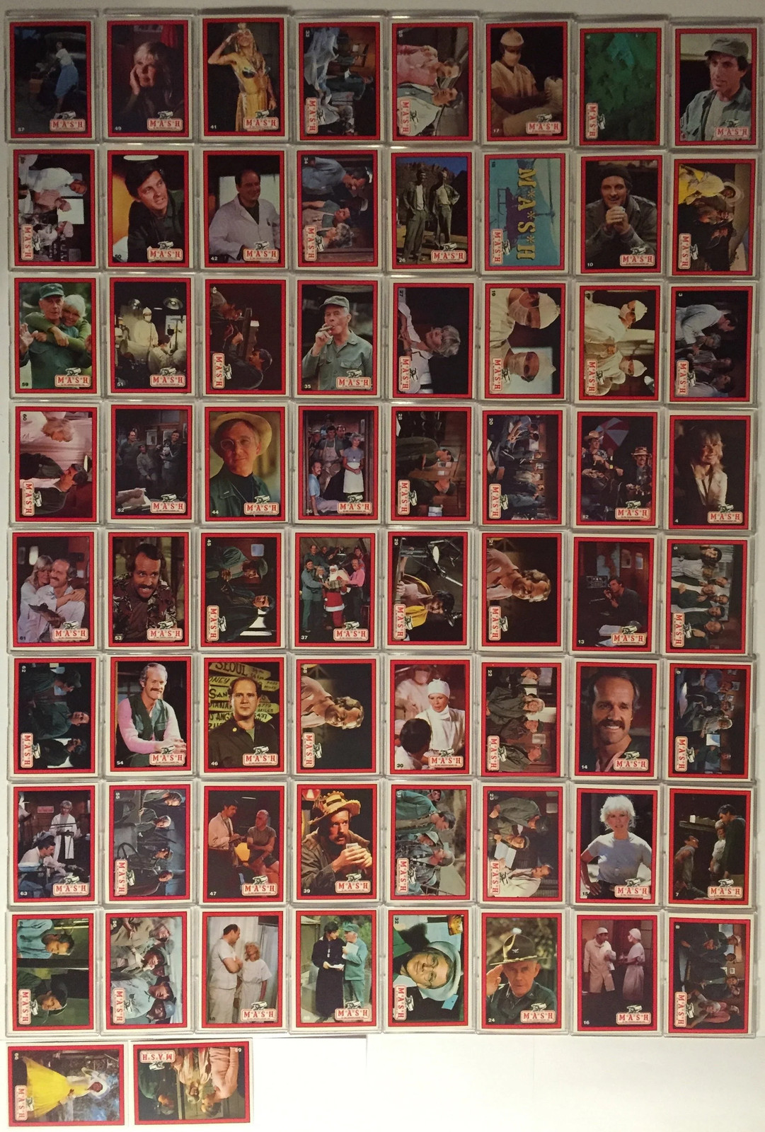 MASH  M*A*S*H 4077th TV Show Vintage Card Set 66 Cards Donruss 1982