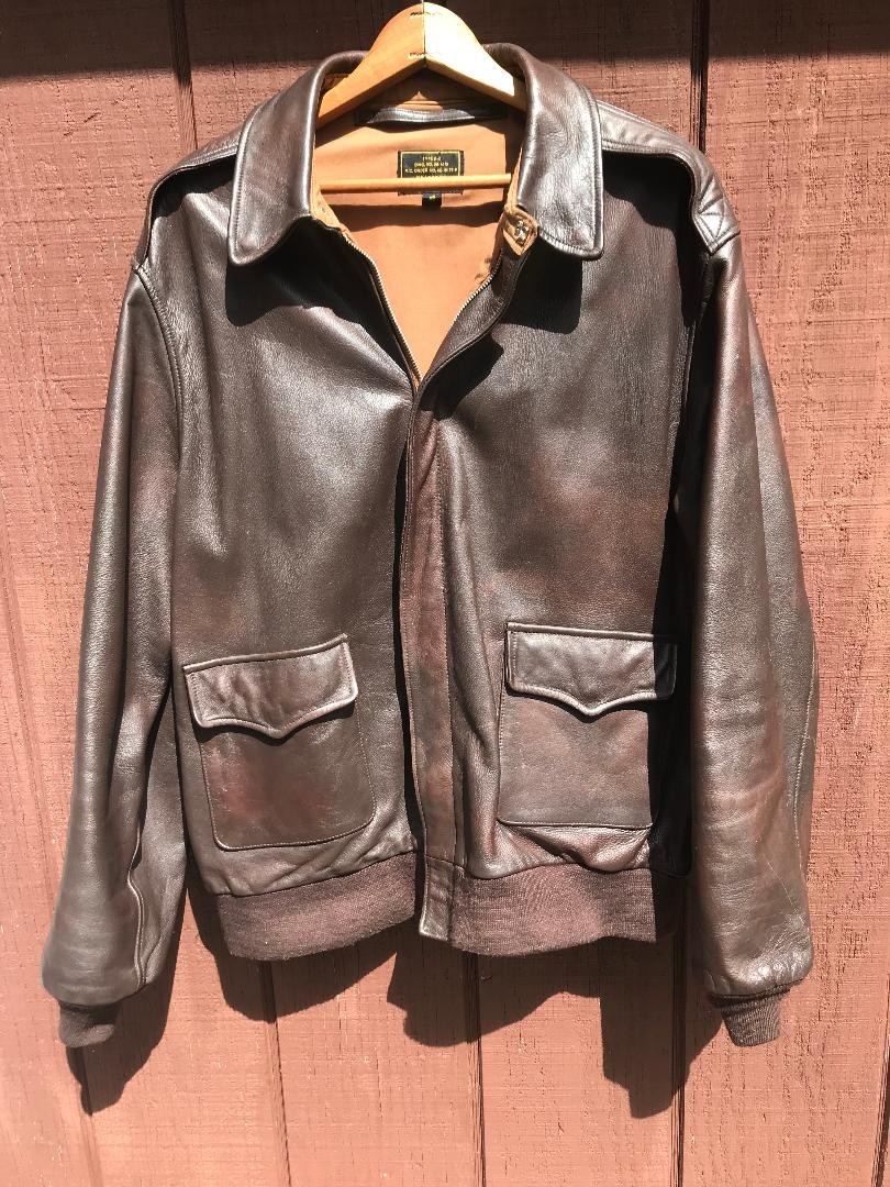 Reproduction WW2 USAAF A2 jacket, size 48, Avi Leather