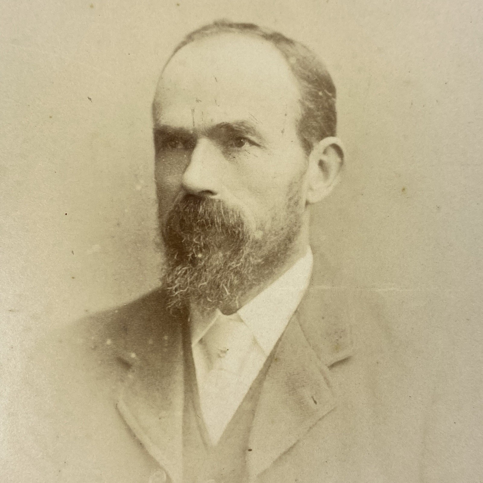 Antique Cabinet Card Photo Older Gentleman Kirkcaldy New Brunswick Canada