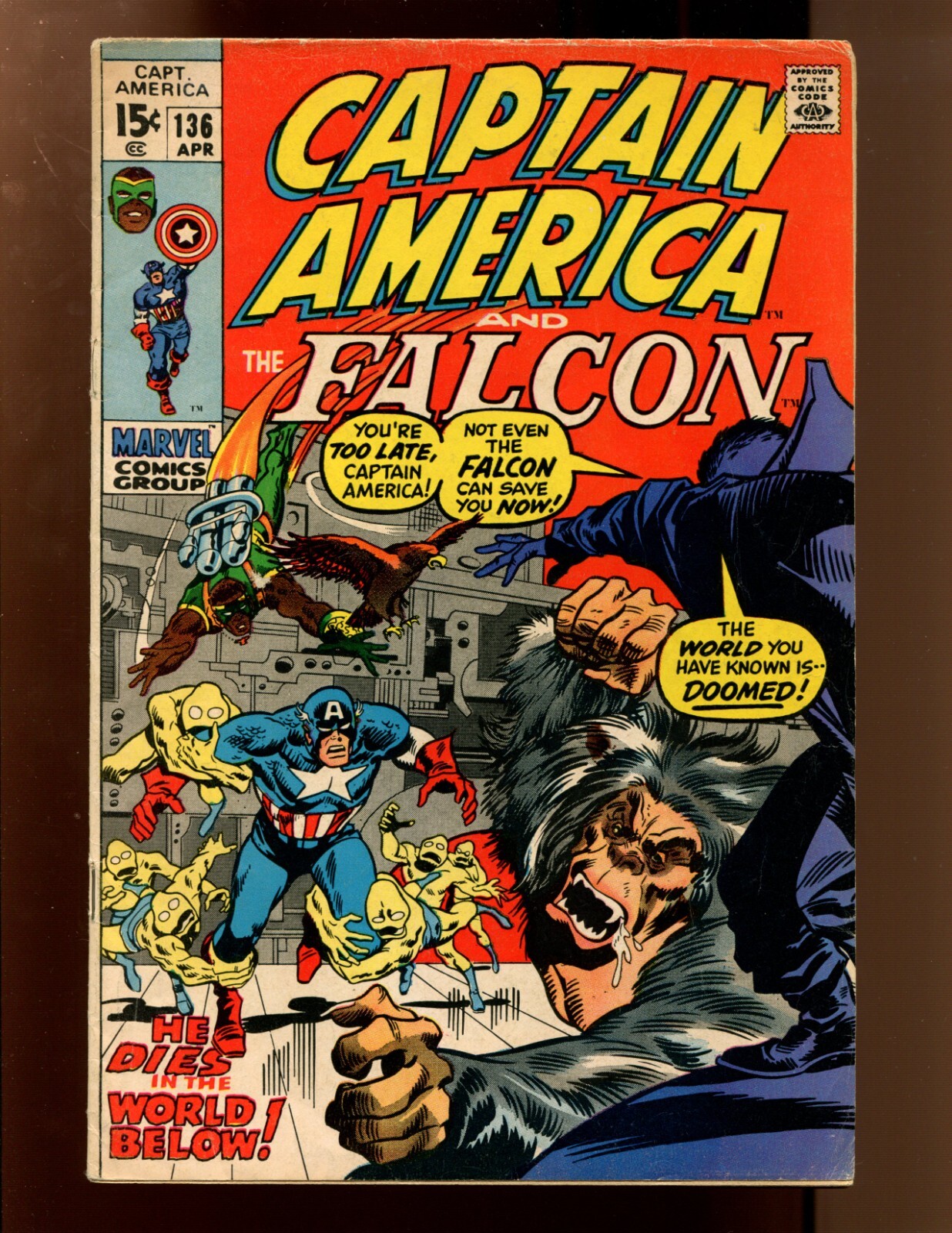 CAPTAIN AMERICA #136 - FALCON (3.0) 1971