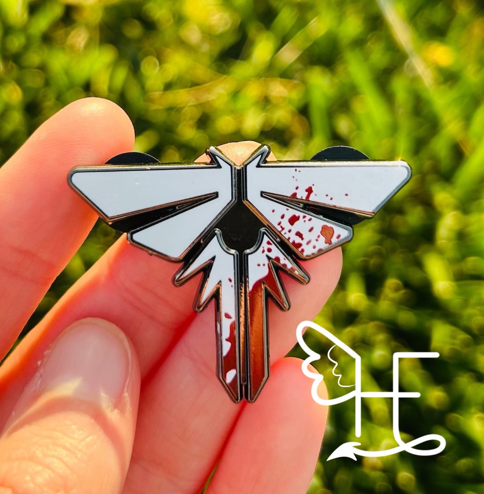 The Last of us Enamel Pin, Black Nickel, Made By Hopefire Crafts, 1.75 Inch