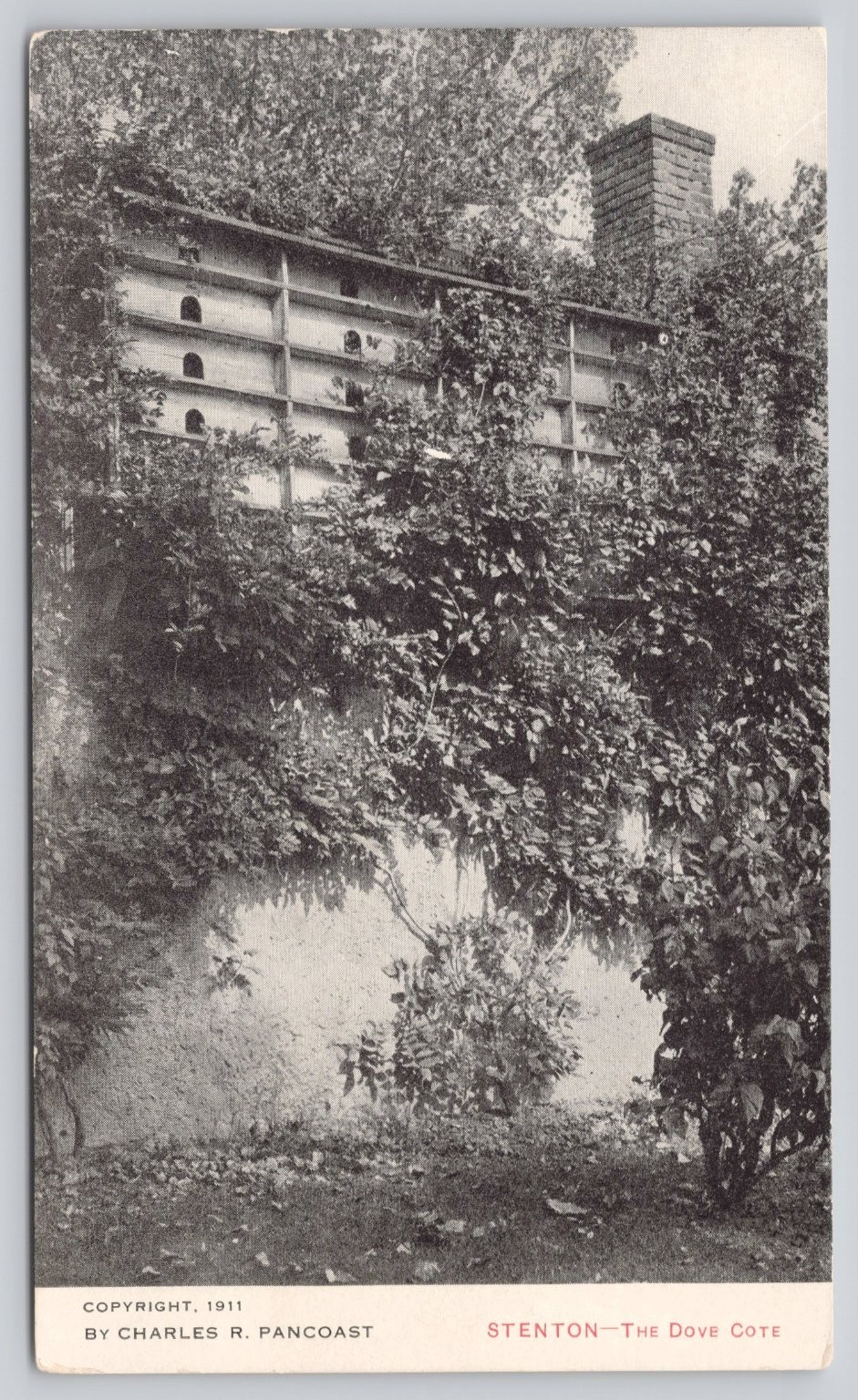 1911 Stenton The Dove Cote Philadelphia PA Real Photo Postcard Charles R