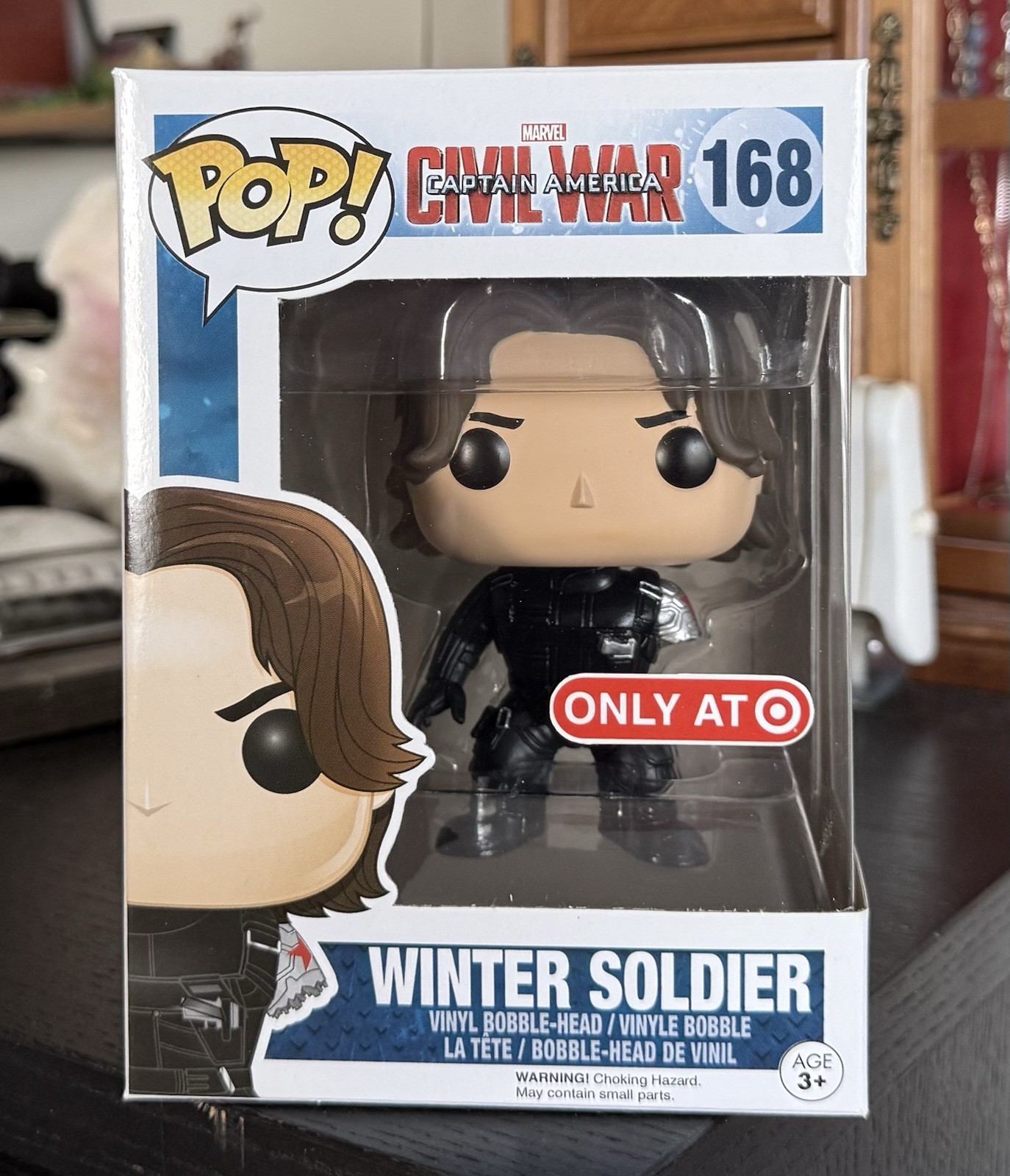 VAULTED Funko Pop Marvel: WINTER SOLDIER (No Arm) #168 Target (Exclusive)