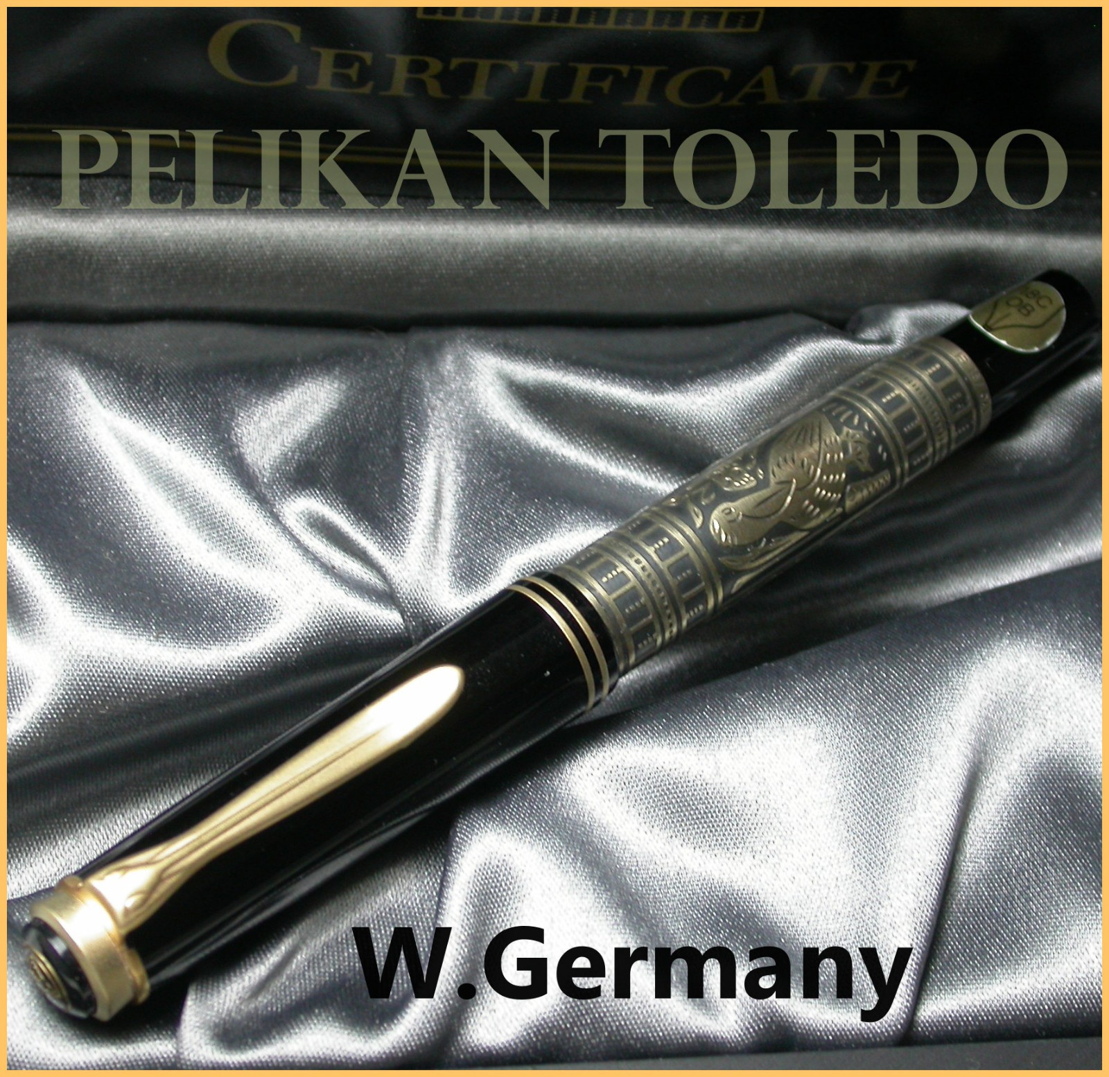 PELIKAN M700 TOLEDO OLD STYLE W.GERMANY 18C 750 GOLD NIB PF OB 925 STERLING NOS
