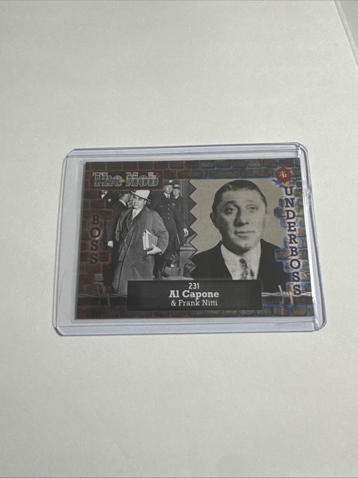 14/29 AL CAPONE/FRANK NITTI. short print  BOSS UNDERBOSS. 2023 MOB 2.