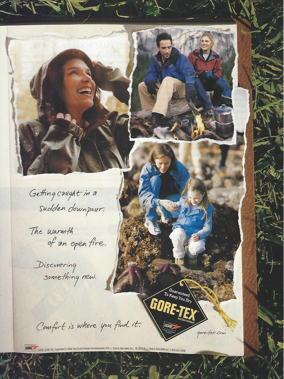 2002 Gore-Tex Outerwear Camping Hiking Outdoors vintage PRINT AD Advertisement