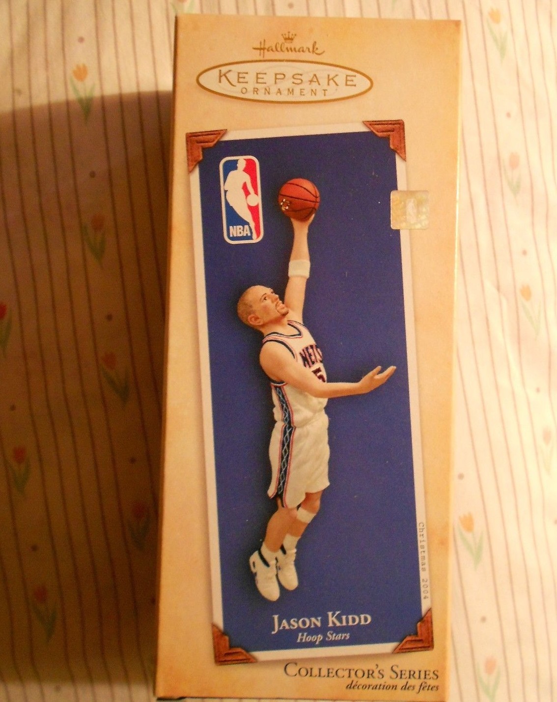 HALLMARK JASON KIDD NJ NEW JERSEY NETS  KEEPSAKE ORNAMENT 2004