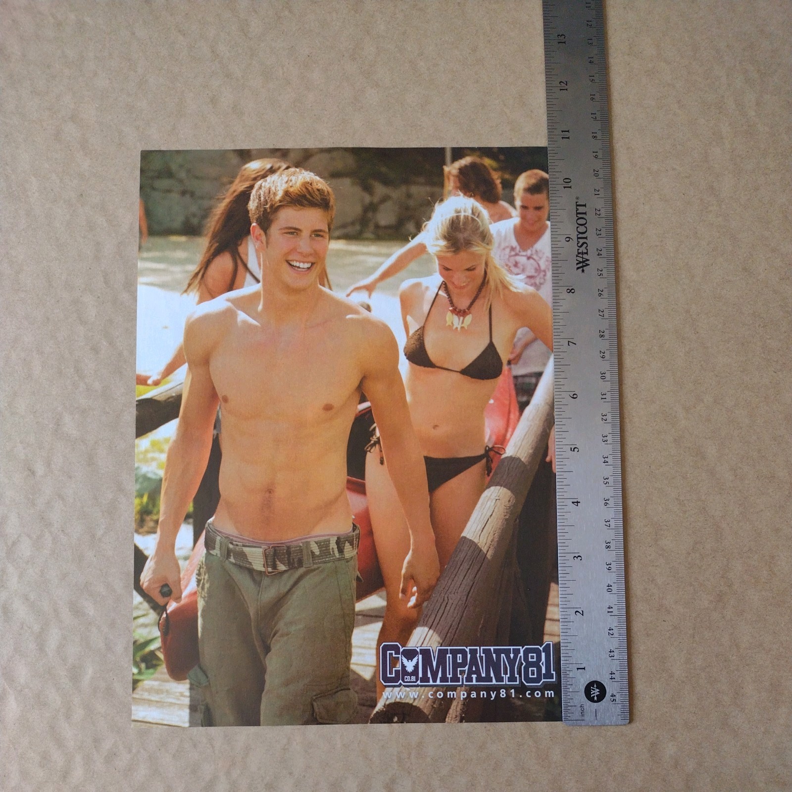 2007 - Company 81 Clothing -Bikini and Bare Chested Man-Magazine Print/Ad 