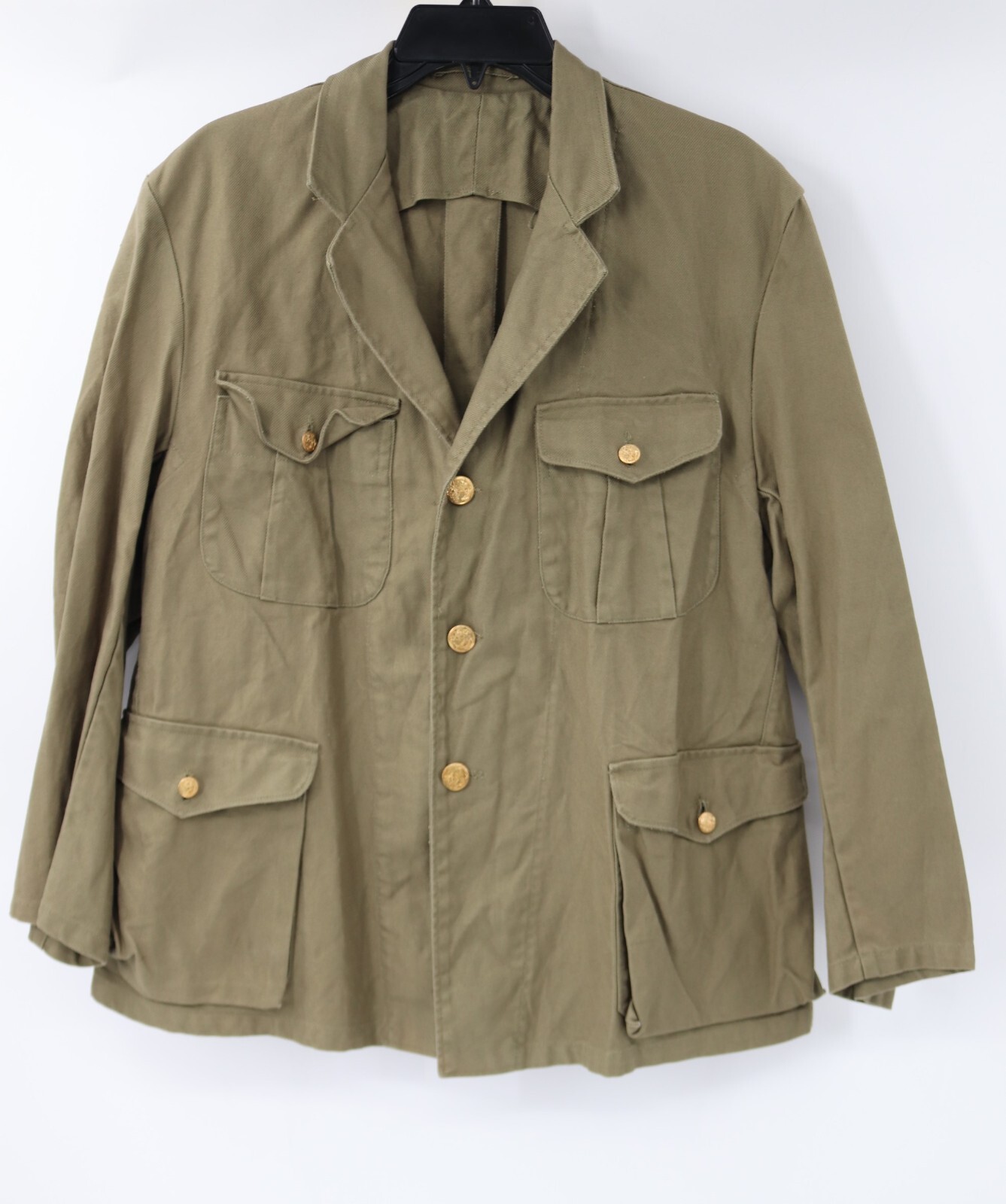 Former japanese Army nakata Replica jacket mens 1 Tokyo ueno golden button green