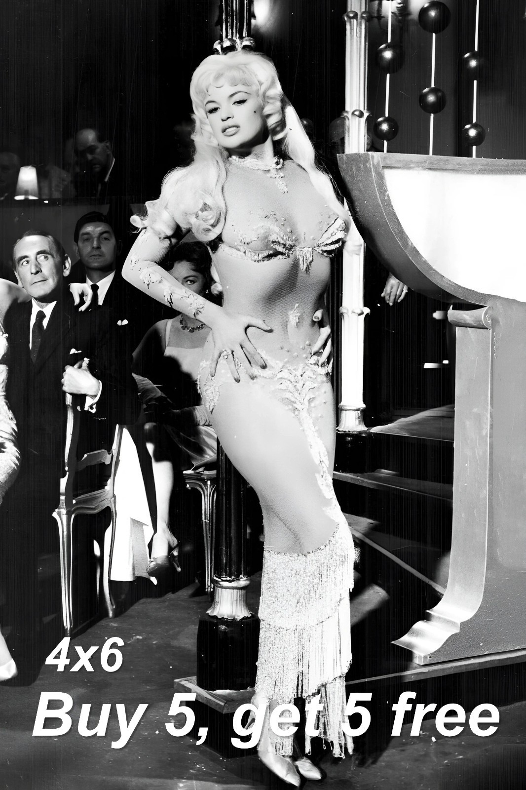 JAYNE MANSFIELD 💚 4x6 Publicity Photo - 1950s Pin-Up Actress - Studio Publicity