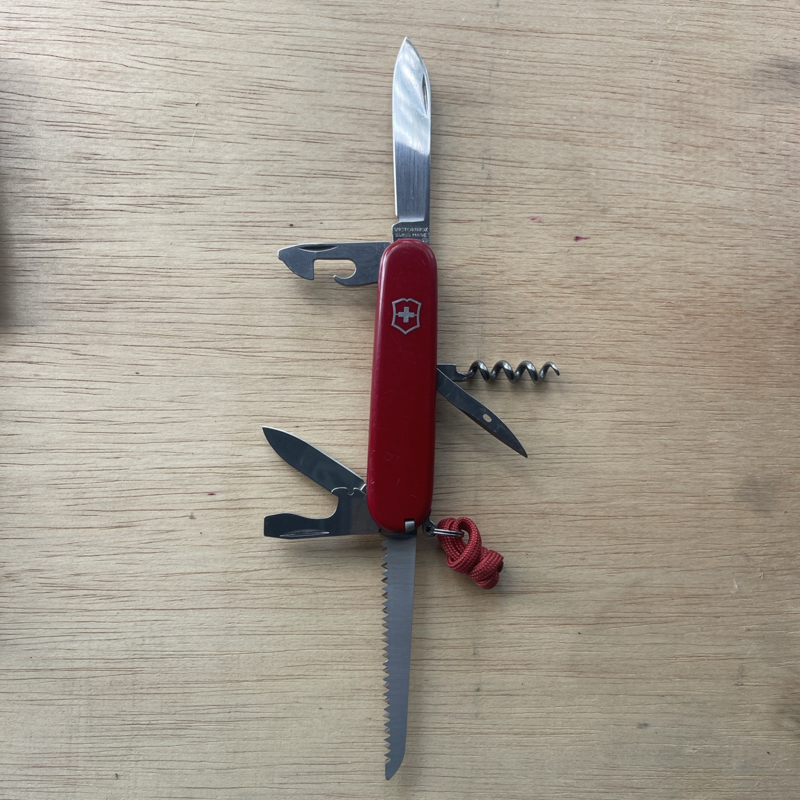 Victorinox Swiss Army Knife-91mm Camper- Used- Fair Condition- 
