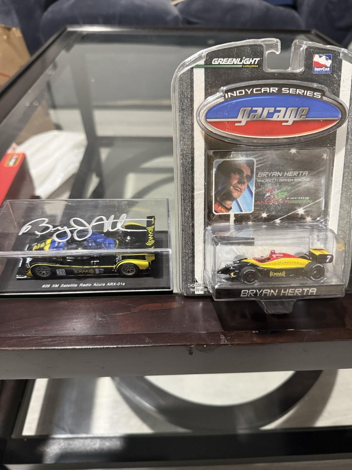 SIGNED SPARK MODEL #26 XM SATELLITE RADIO ACURA ARX-01A DIECAST RACE CAR (RARE)