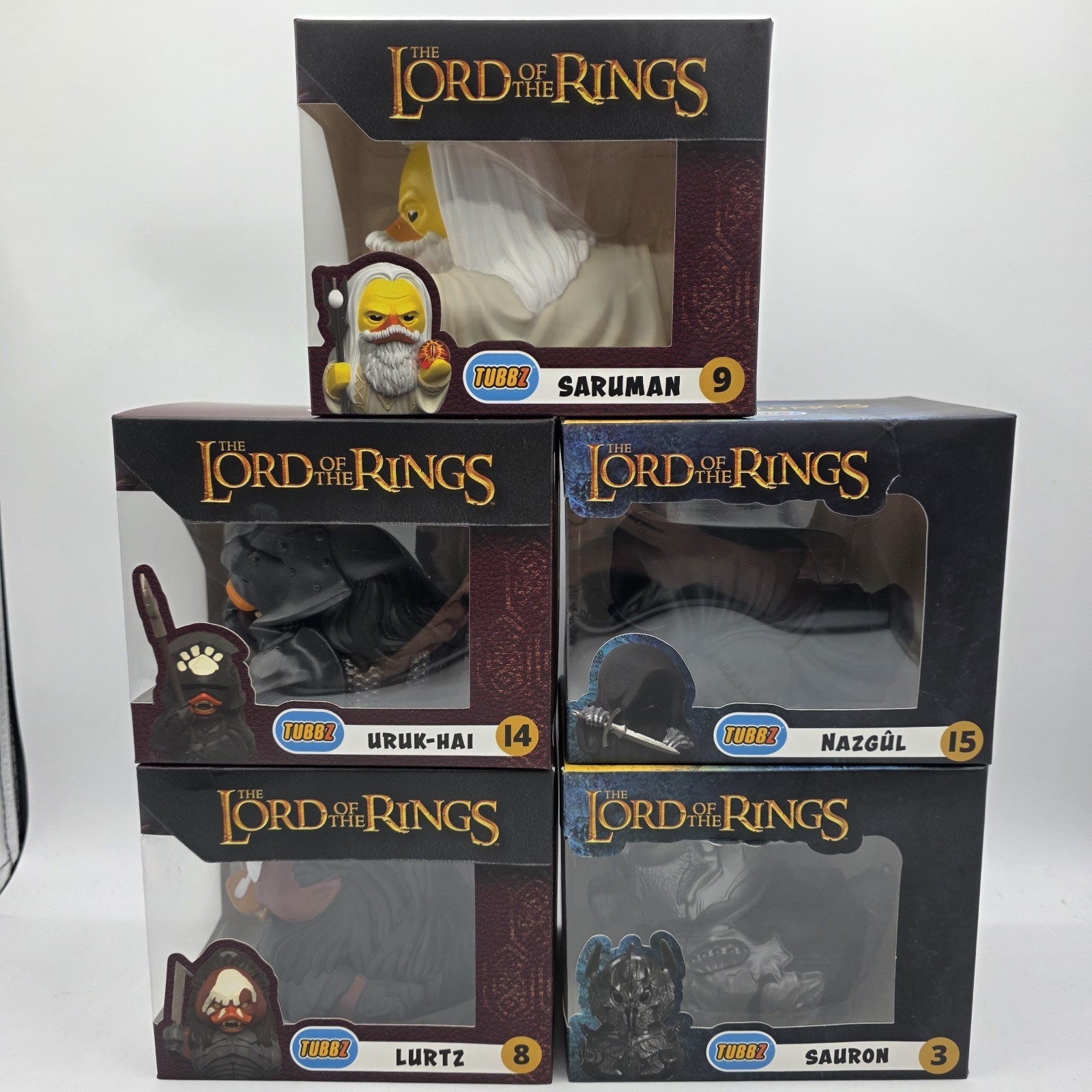 Lord Of The Rings TUBBZ Rubber Duck Cosplay Lot Of 5 Saruman Uruk-Hai Nazgul +
