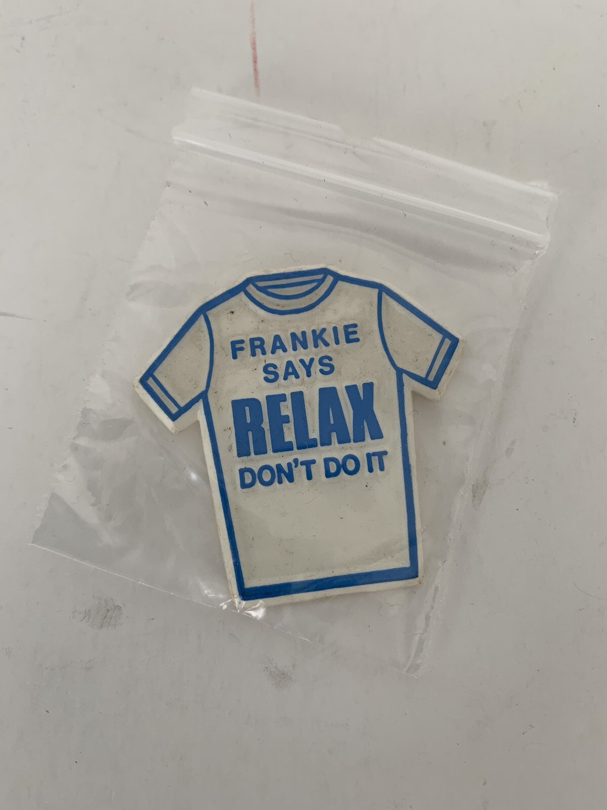 Vintage 1 3/4” Frankie Goes To Hollywood “Frankie Says Relax Don’t Do It” Button