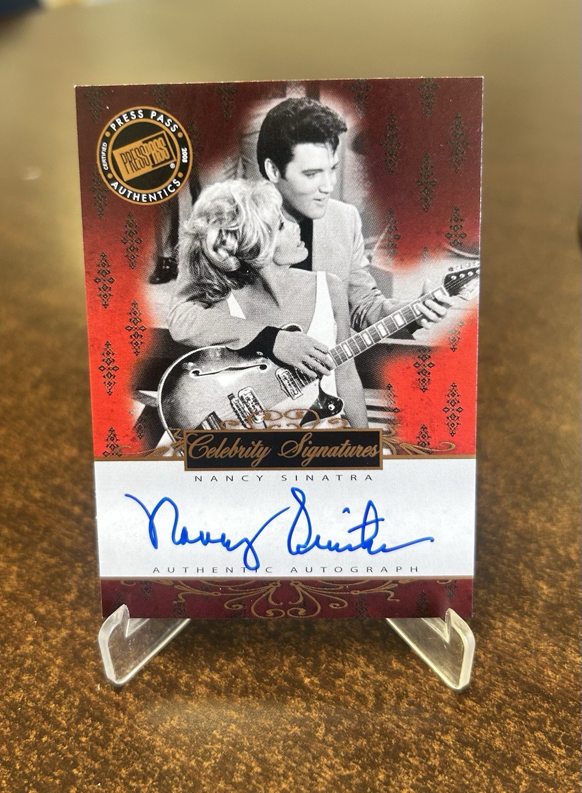 2008 Elvis Presley By the Numbers Celebrity Signatures Nancy Sinatra Auto 🔥