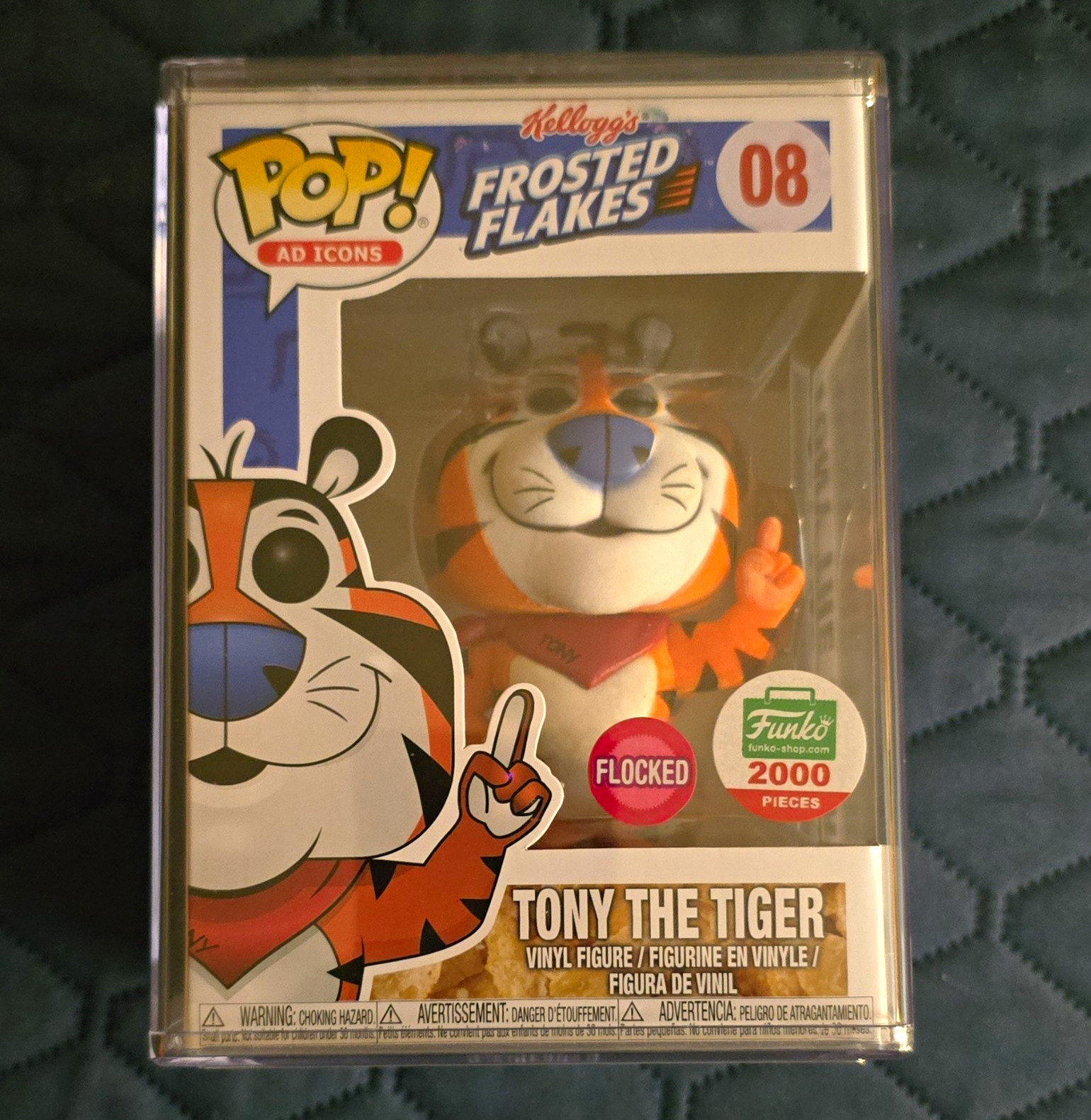 FUNKO POP Ad Icons Tony the Tiger 08 FLOCKED LE 2000 Piece OG 1st Release