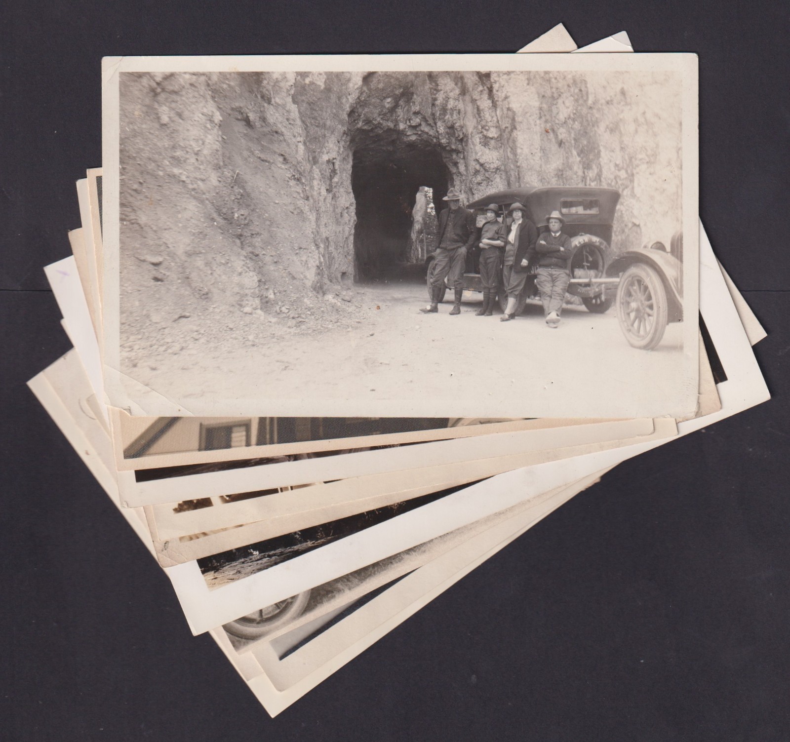 Lot of 36 Old Photos People and Automobiles Cars, Trucks - Circa 1910-1930\'s