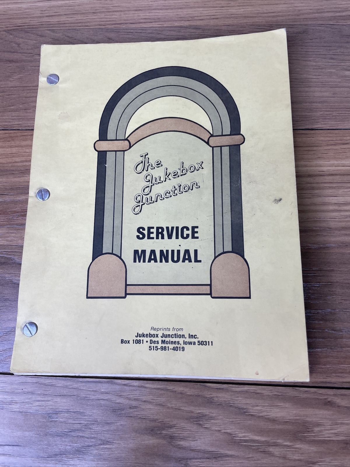 The Jukebox Junction Service Manual Seeburg Select-O-Matic Loose Leaf Pages