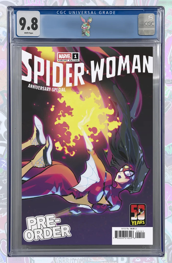 SPIDER-WOMAN 50TH ANN #1 ROSE BESCH  VARIANT | CGC 9.8 | PREORDER