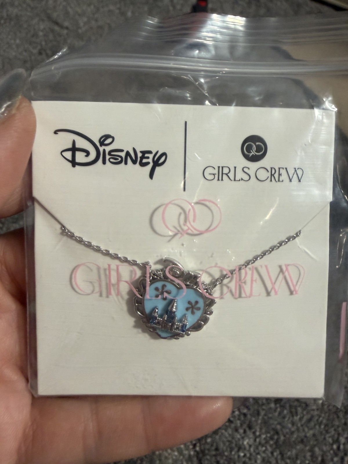 Girls Crew X Disney D23 The Ultimate Fan Event Heart Castle Necklace In Silver