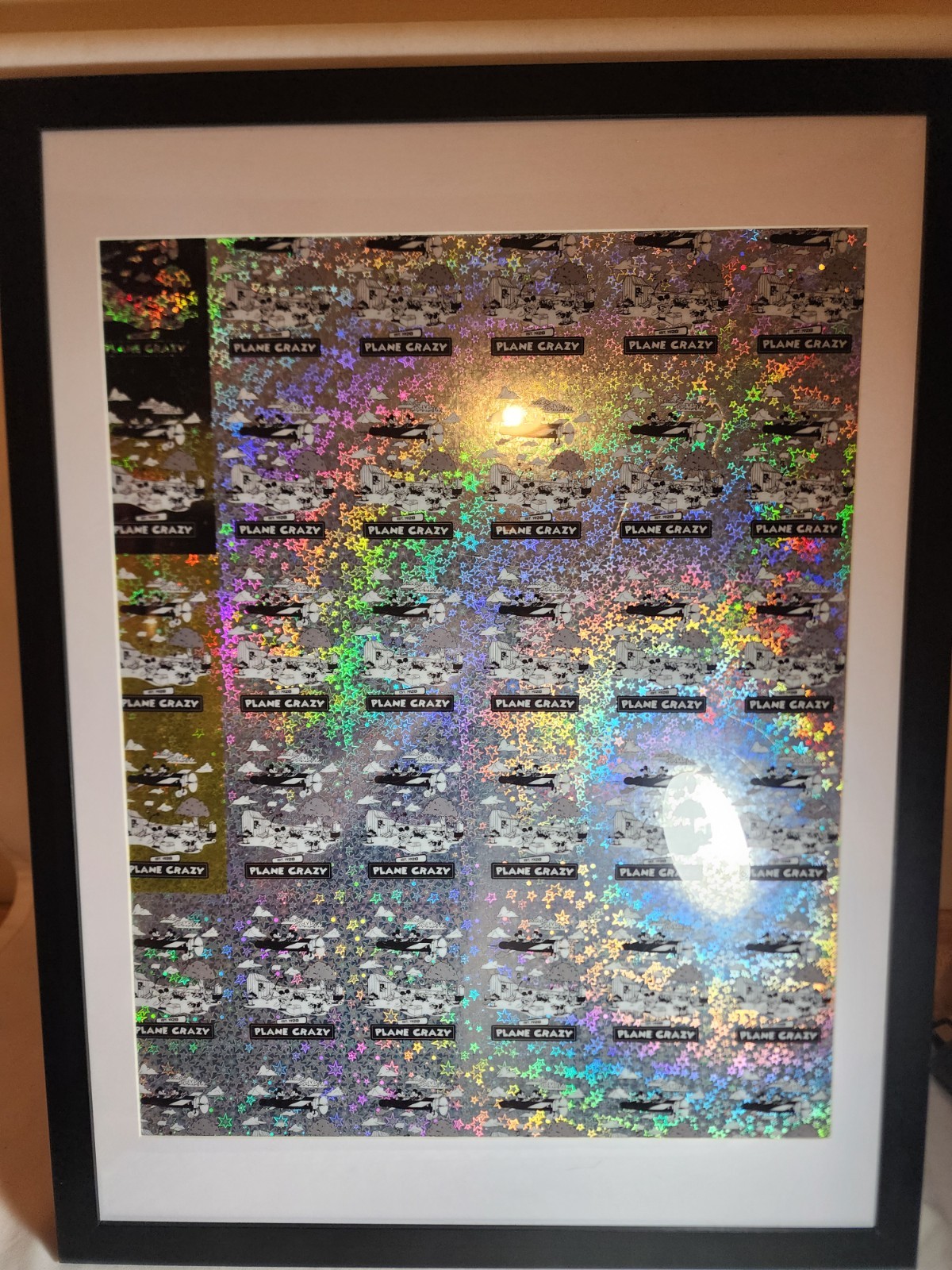 2024 Saturday Morning Cards Plane Crazy, Full Uncut Holo Sheet, Framed, SMC